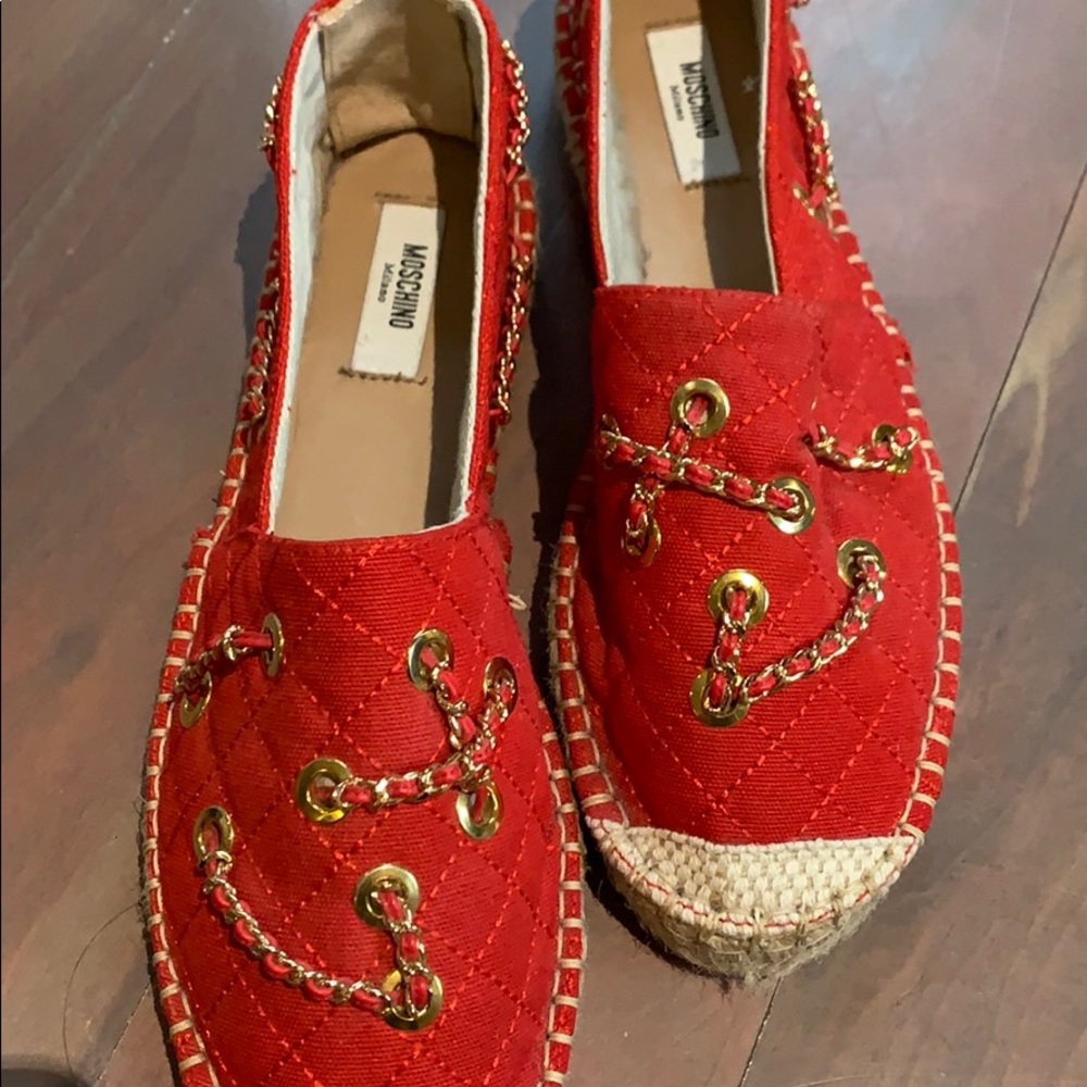 MOSCHINO Espadrilles size 9. From Italy